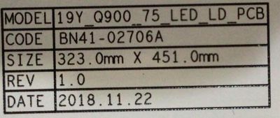 KIT DE LED'S PARA TV SAMSUNG ( 10 PZ ) / NUMERO DE PARTE BN41-02706A / BN97-15843A / 19Y_Q900_75_LED_LD_PCB / BN4102706A / BN9715843A / PANEL CY-TR075JLLV1H / MODELO QN75Q900RBFXZA FA01 / FM07 / FU10 / QN75Q9FNAFXZA AA01 - Imagen 4